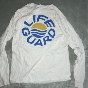 White long sleeve lifeguard tee